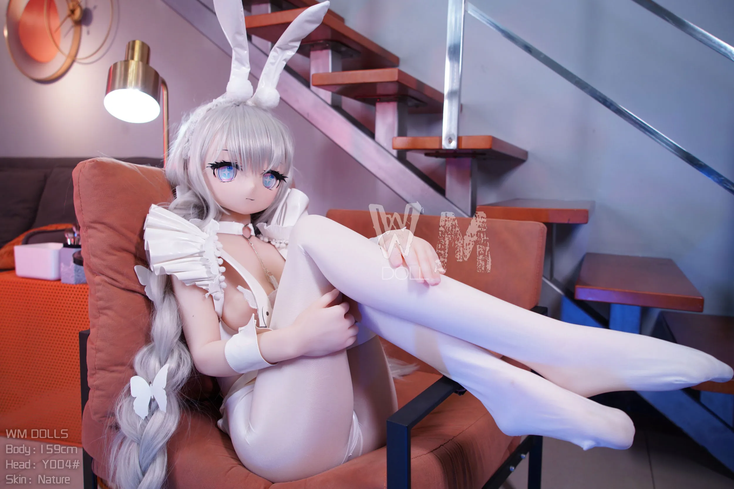 159cm (5ft3) คัพ H ตุ๊กตายางอนิเมะเสมือนจริง หัว PVC + ตัว S-TPE ตุ๊กตายาง หัว #Y004